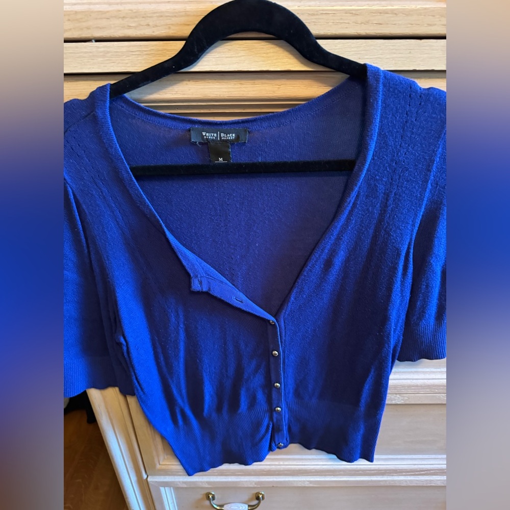 Blue Knit Top